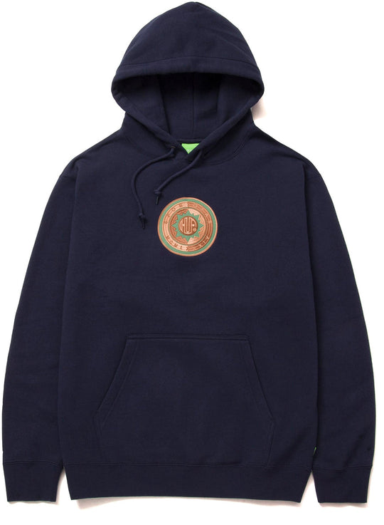  Huf Felpa Sun God P/o Hoodie Navy Uomo Blue