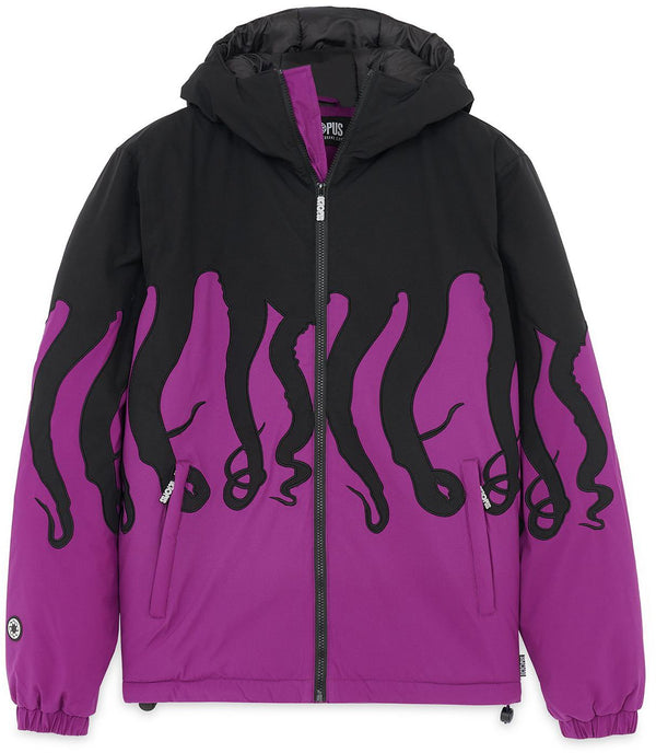 Octopus giacca Layer Puff Jacket purple