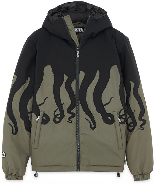  Octopus Giacca Layer Puff Jacket Army Uomo Verde