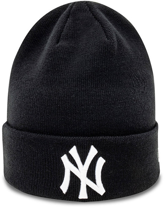  New Era Cuffia Mlb Essential Cuff Beanie New York Yankees Black White Special_unisex Nero