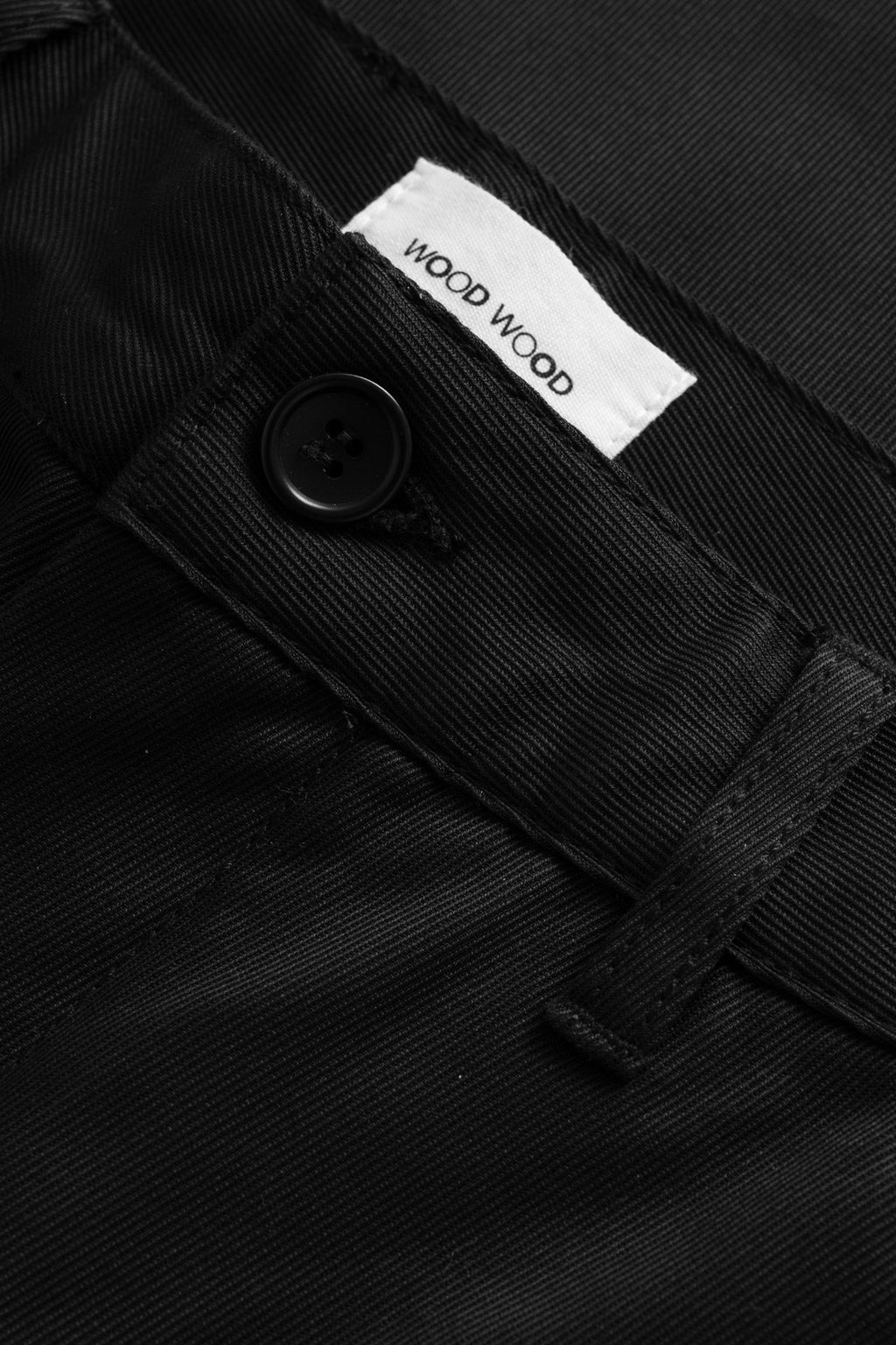  Wood Wood Pantaloni Stefan Classic Trousers Black Nero Uomo - 4