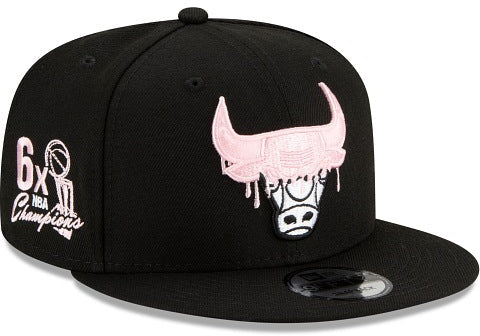 New Era Cappello Team Drip 9 Fifty Chicago Bulls Black Uomo Nero