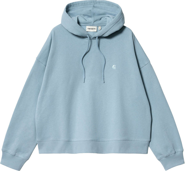 Carhartt WIP felpa W Hooded Chester Sweatshirt Misty Sky