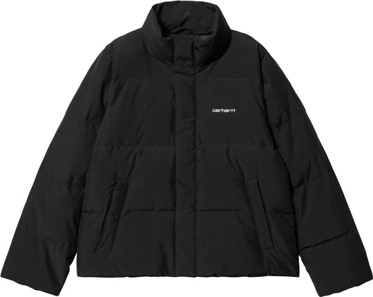  Carhartt Wip Giacca W Yanie Jacket Black White Donna Nero