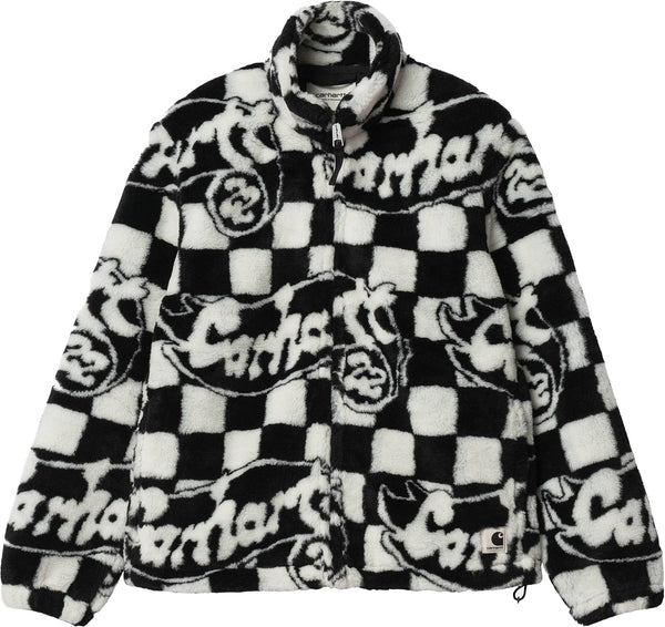 Carhartt Wip giacca W Plains Liner Joyride Jacquard Black White