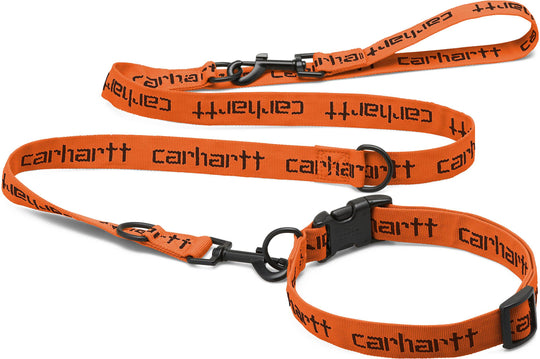  Carhartt Wip Guizaglio E Collare Script Dog Leash & Collar Orange Black Special_unisex Arancione