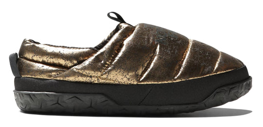  The North Face Pantofole W Nuptse Mule Metallic Bronze Black Donna Oro