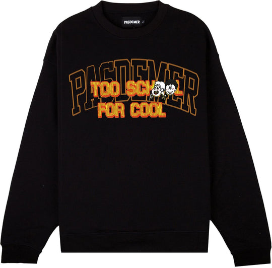  Pas De Mer Felpa Too School Sweatshirt Black Uomo Nero