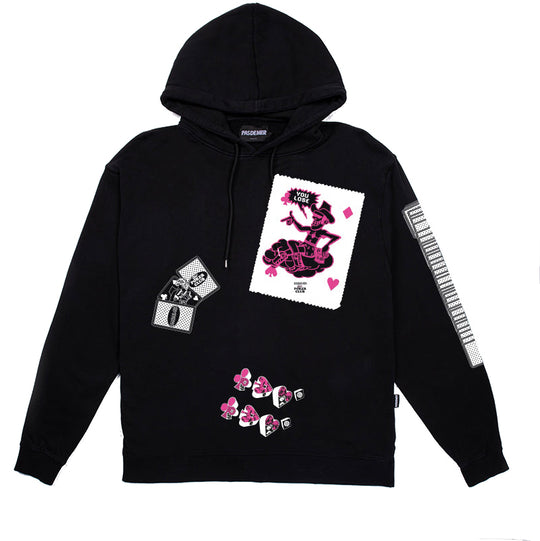  Pas De Mer Felpa Poker Hoody Black Uomo Nero