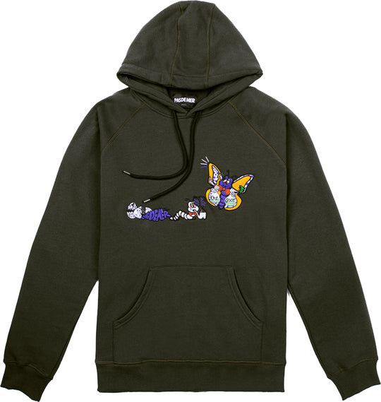  Pas De Mer Felpa Metamorphosis Hoody Army Green Uomo Verde