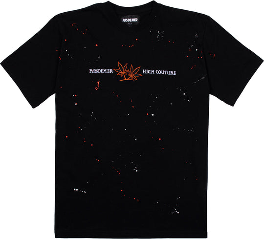  Pas De Mer T-shirt High Couture Tee Black Uomo Nero