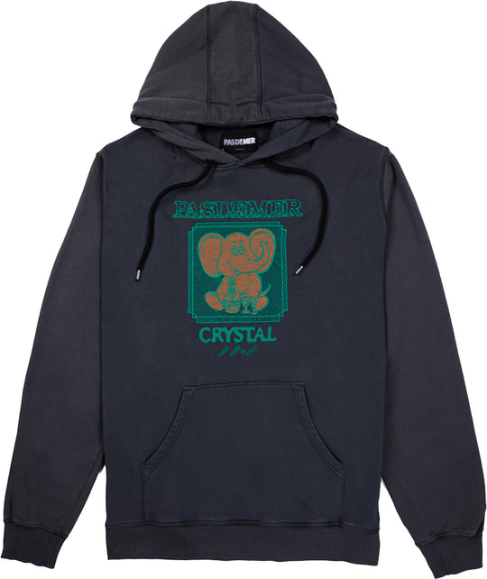  Pas De Mer Felpa Crystal Hoody Grey Uomo Grigio