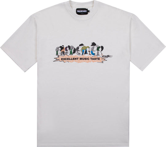  Pas De Mer T-shirt Band Tee Natural Uomo Bianco