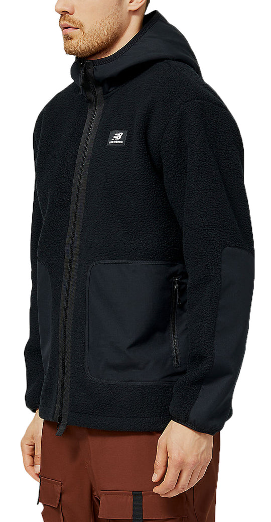  New Balance Felpa All Terrain Season Jacket Black Uomo Nero