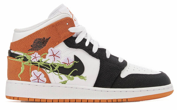 Jordan 1 Mid SE Basketball Blossom GS