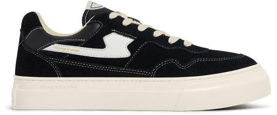  Stepney Workers Club Scarpe Pearl S-strike Suede Black White Special_unisex Nero