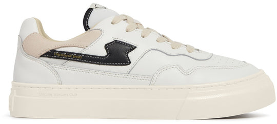  Stepney Worker Club Scarpe Pearl S-strike Leather White Black Stepney Workers Club Uomo Bianco