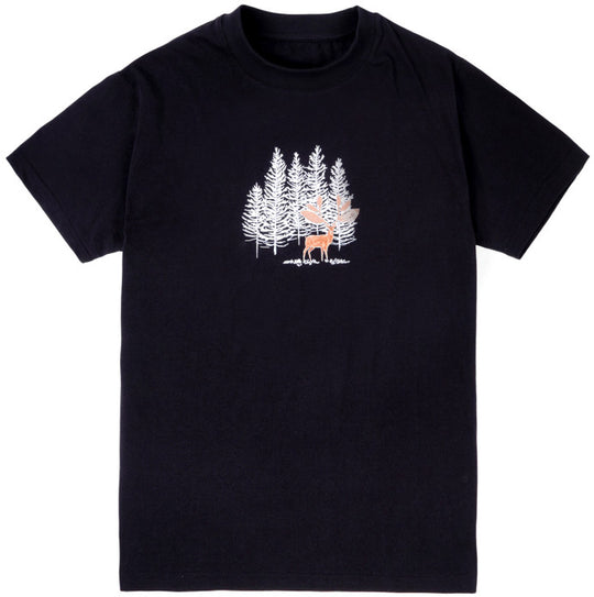  Magenta Skateboards T-shirt Deer Tee Night Blue Uomo