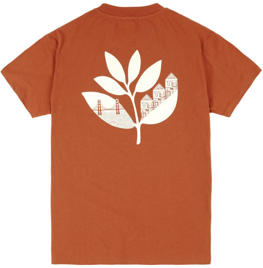  Magenta Skateboards T-shirt Sf Plant Tee Auburn Uomo Arancione