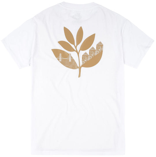  Magenta Skateboards T-shirt Sf Plant Tee White Uomo Bianco