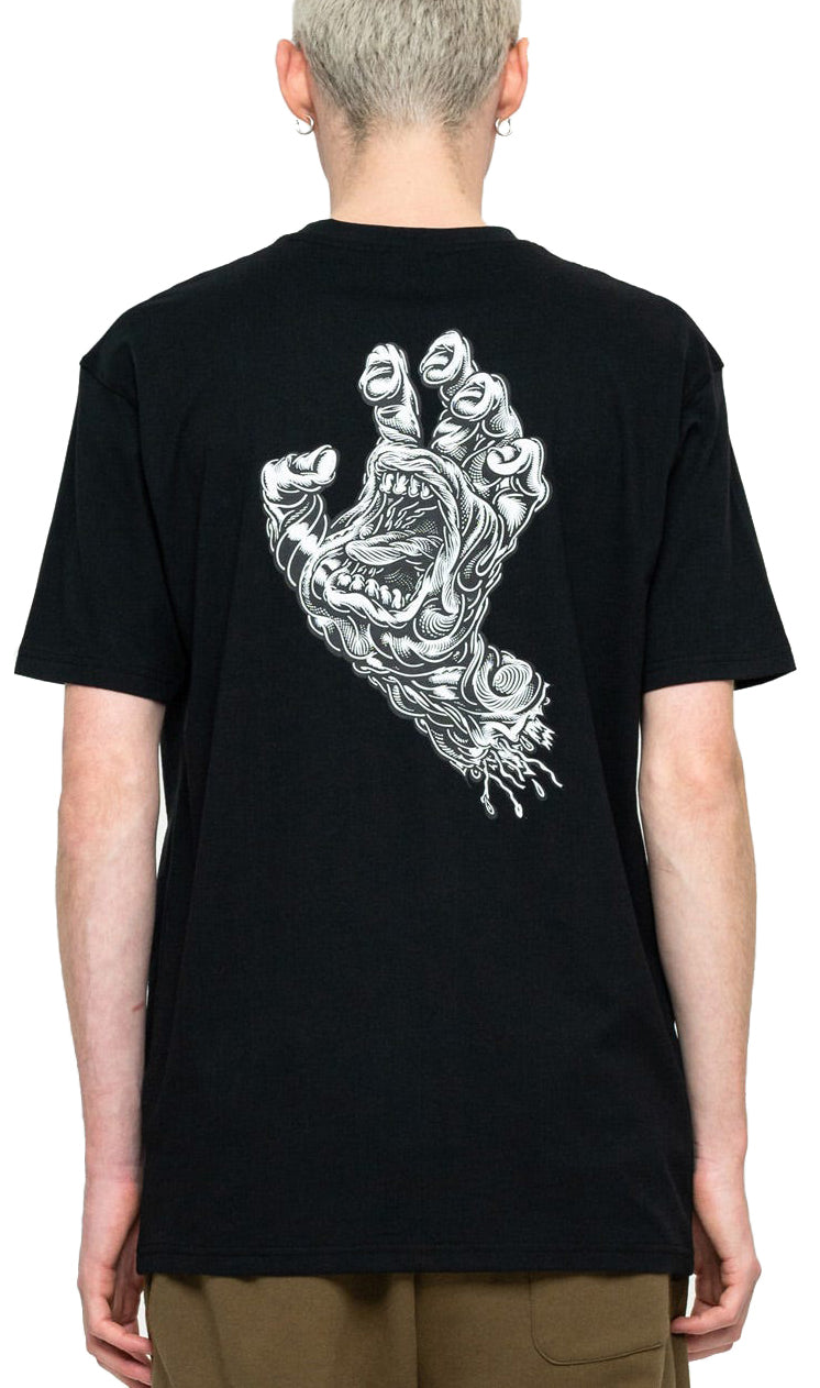  Santa Cruz T-shirt Alive Hand Black Nero Uomo - 1