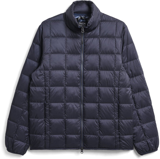  Taion Giacca Hi Neck W-zip Down Jacket Navy Uomo Blue