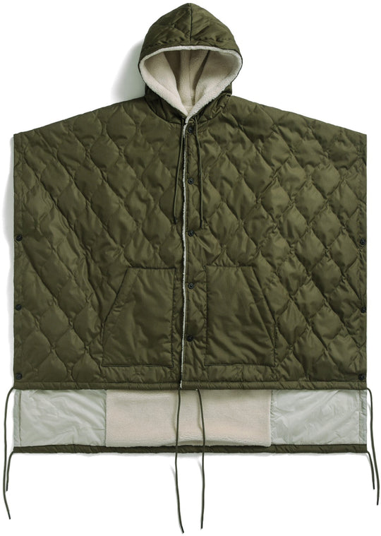  Taion Poncho Military Poncho Olive Cream Uomo Verde