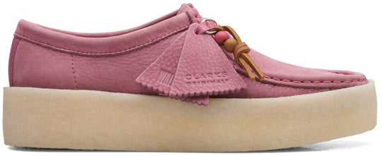  Clark Originals Mocassini Wallabee Cup W Pink Nubuck Clarks Originals Donna Rosa