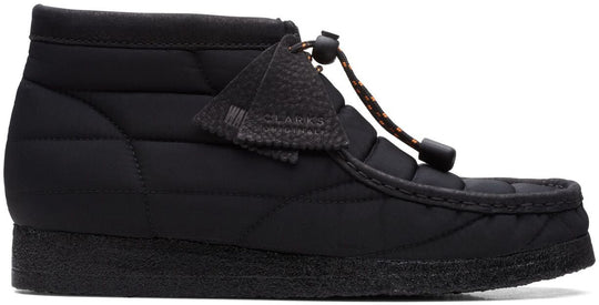  Clarks Originals Scarpe Wallabee Boot Black Quilted Uomo Nero
