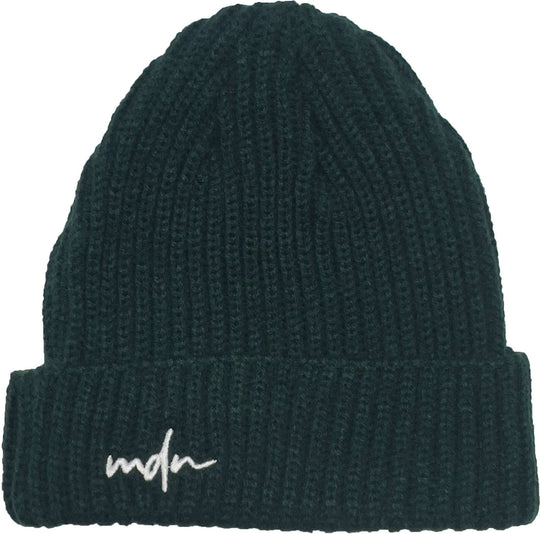  Mdn Cuffia Micro Beanie Green White Special_unisex Verde