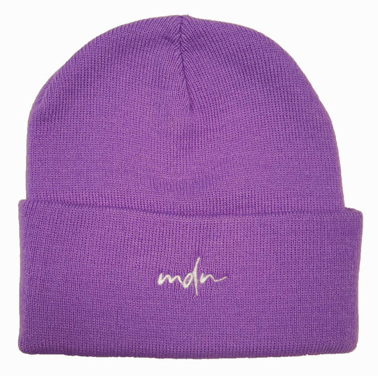  Mdn Cuffia Acrylic Logo Beanie Magenta White Special_unisex Viola