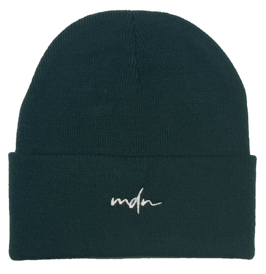  Mdn Cuffia Acrylic Logo Beanie Green White Special_unisex Verde