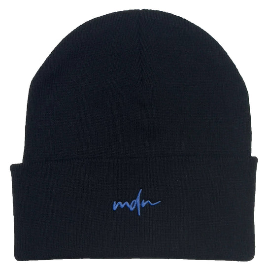  Mdn Cuffia Acrylic Logo Beanie Black Blue Special_unisex Nero