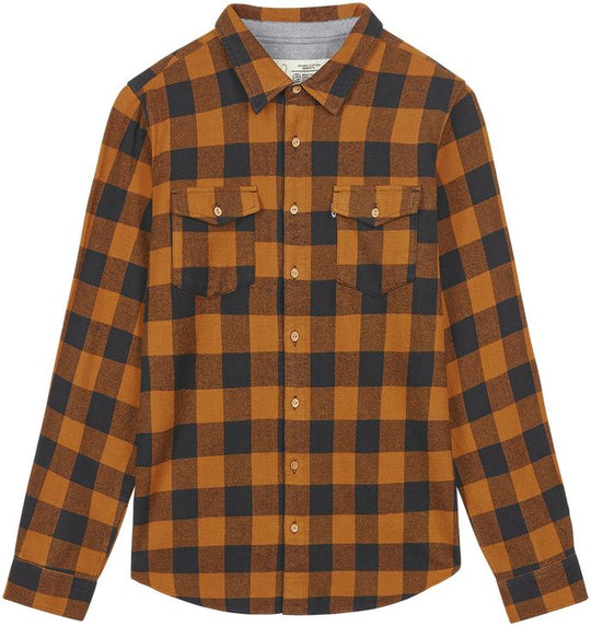  Picture Camicia Hillsboro Shirt Black Nutz Uomo Marrone