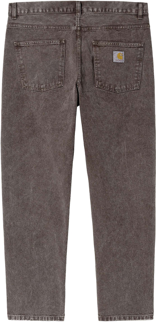  Carhartt Wip Jeans Newel Pant Dark Umber Uomo Marrone