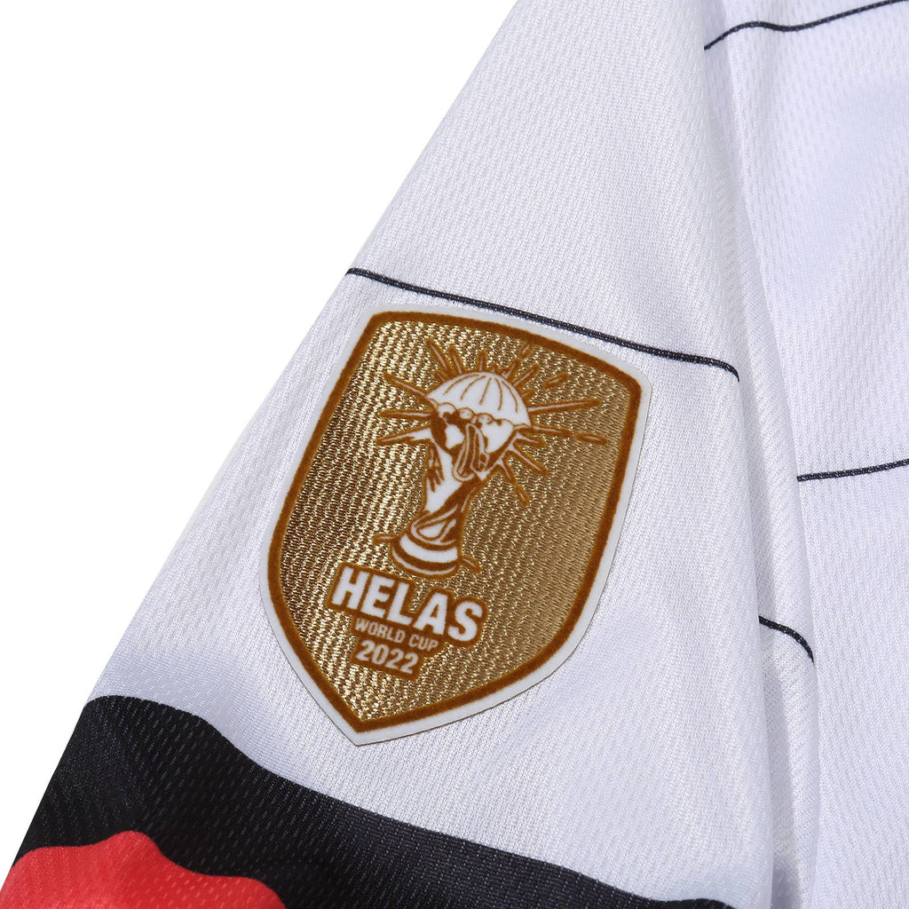  Helas Caps Helas T-shirt Germany Wc22 Football Jersey Bianco Uomo - 4