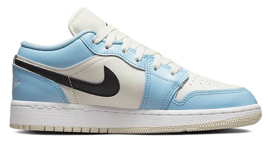  Jordan 1 Low Ice Blue Black Gs Donna Celeste