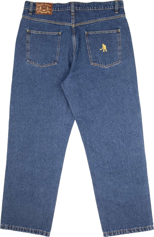 Pass-port Jeans Workers Club Washed Dark Indigo Uomo Blue