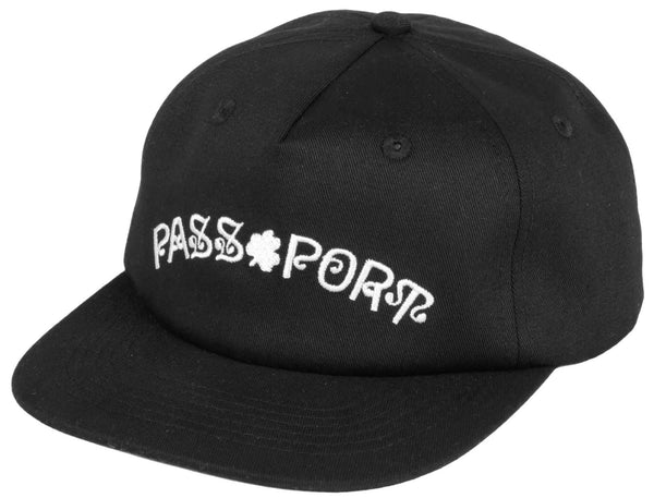 Pass-port cappello Sham 5 Panel Cap Black