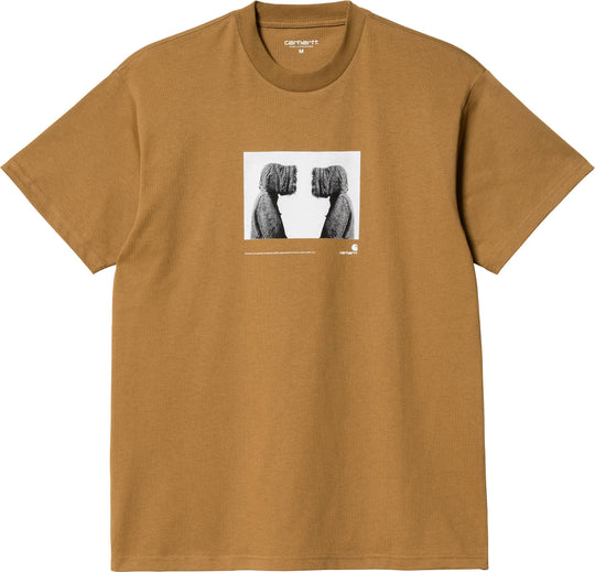  Carhartt Wip T-shirt Cold Tee Hamilton Brown Uomo Marrone