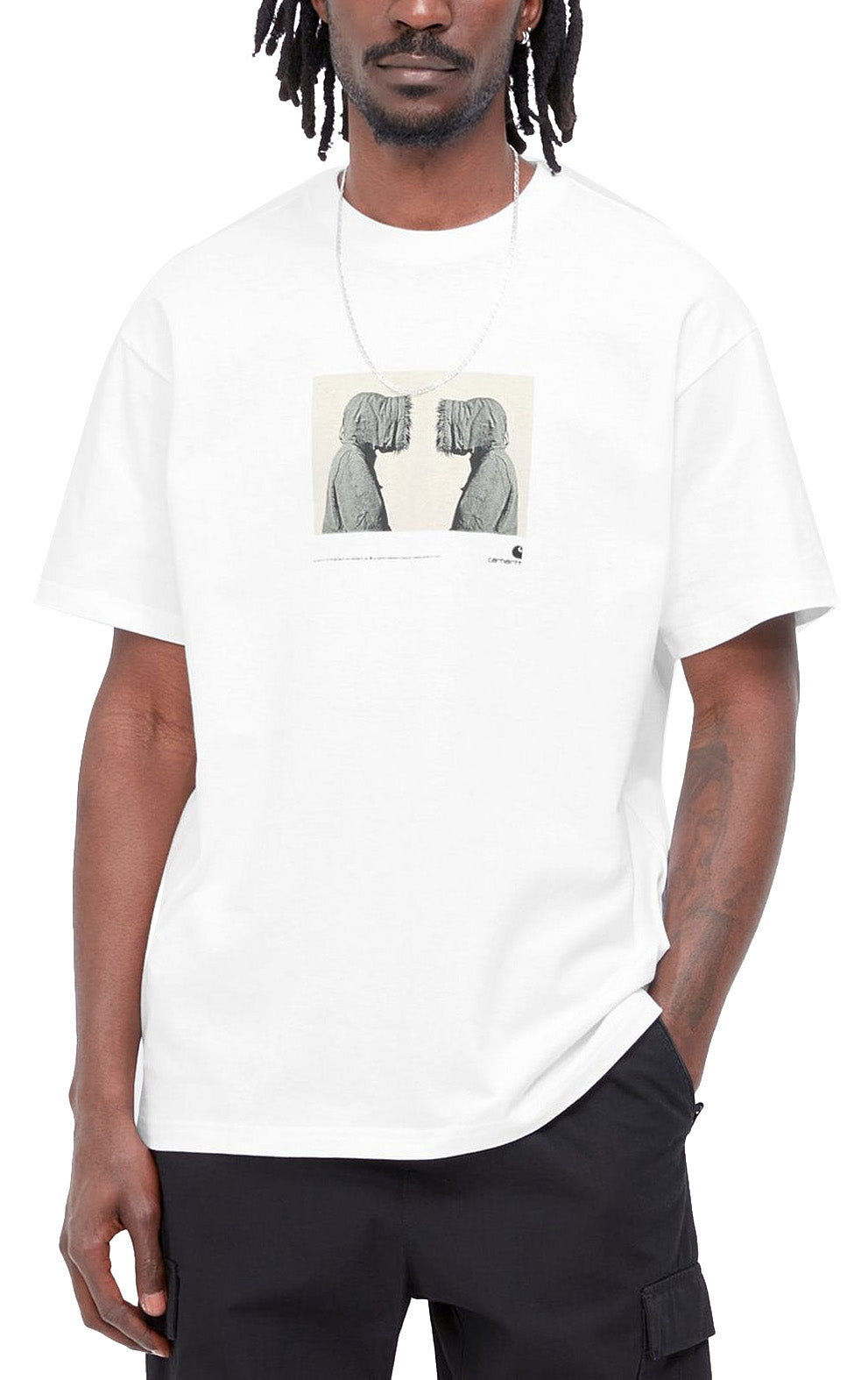  Carhartt Wip T-shirt Cold Tee White Bianco Uomo - 2