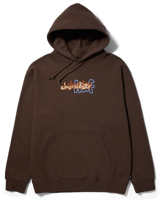  Huf X Chocolate Felpa Carson P/o Hoodie Chocolate Uomo Marrone