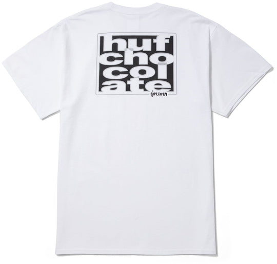  Huf X Chocolate T-shirt Southwood Tee White Uomo Bianco