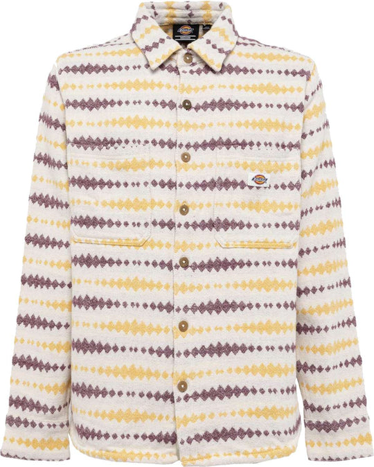  Dickies Camicia Falkville Shirt Ecru Uomo Multicolore