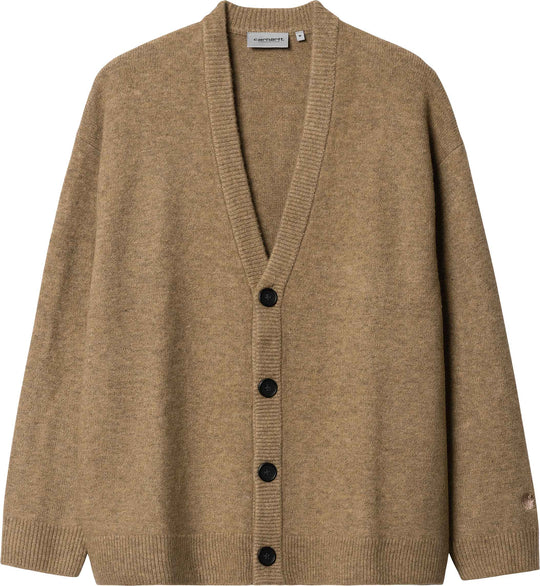  Carhartt Wip Maglione Albion Cardigan Jasper Heather Uomo Beige