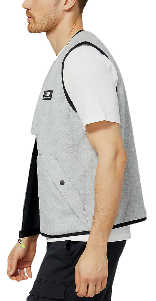  New Balance Gilet All Terrain Spinnex Vest Grey Multi Uomo Grigio