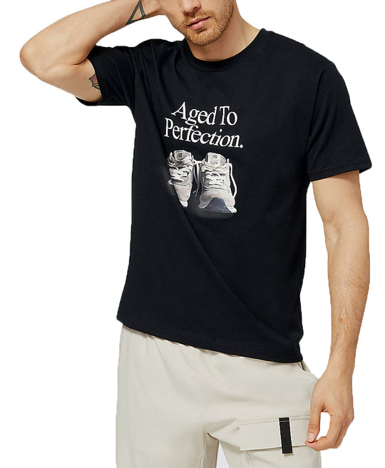  New Balance T-shirt Athletics Legacies Perfection Tee Black Uomo Nero