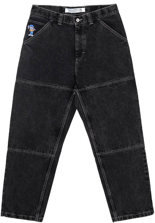  Polar Skate Co. Pantalone '93 Work Pants Washed Black Uomo Nero