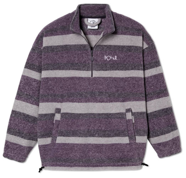 Polar Skate Co. felpa Striped Fleece Pullover Light Purple