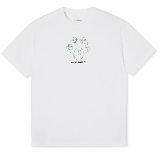  Polar Skate Co. T-shirt Head Space Tee White Uomo Bianco